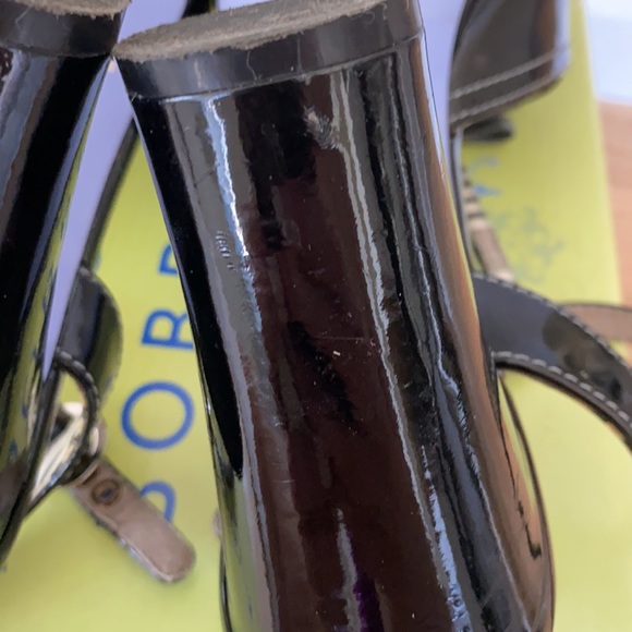 Bobbi Blu Madison black patent leather lace heels 50s 60s pinup Mary jane 8.5 - Picture 10 of 16